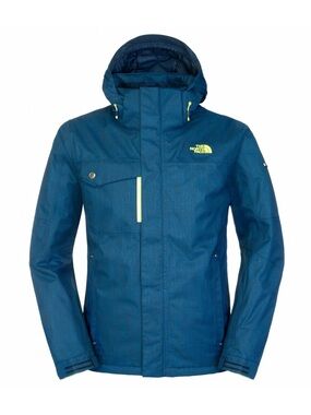 The North Face Men’s Hickory Pass Jacket Deep Blue Hooded Ski Jacket